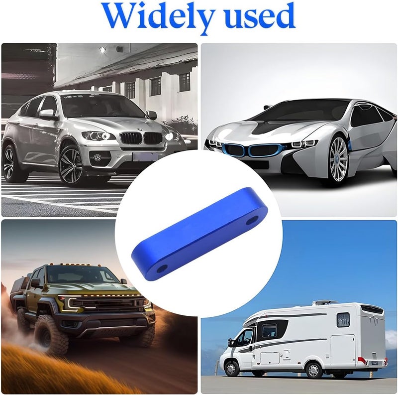 zipelo Car Hood Spacer Riser Kit, Aluminum Alloy Front Hood Vent Spacer Modification Kit, Car Hood Vent Spacer Riser Bolts Washers, Car Replacement Accessories Compatible with Most Cars (Blue) - Image 4